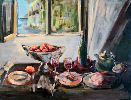 set table in Les Puys, France