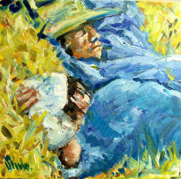 nav de hooiscene millet van gogh