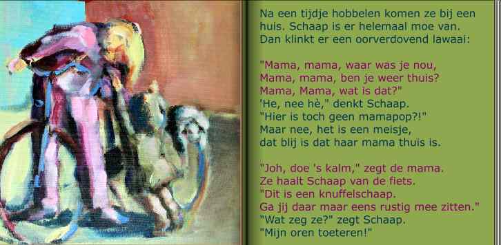 Mieke van Zundert tekende Schaap in Luister Nou