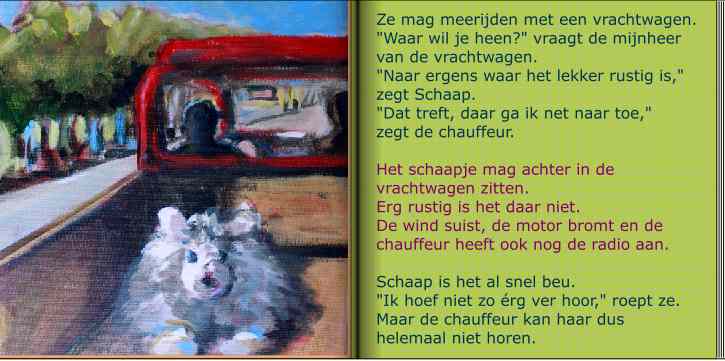 Mieke van Zundert tekende Schaap in Luister Nou