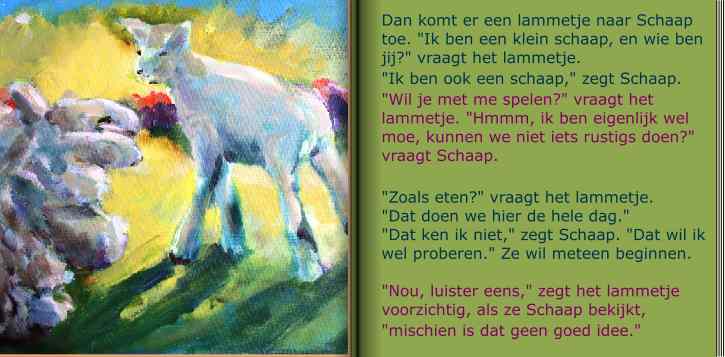 Mieke van Zundert tekende Schaap in Luister Nou