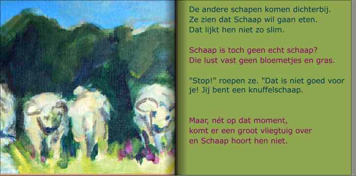 Mieke van Zundert tekende Schaap in Luister Nou