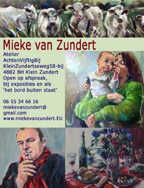 Flyer for Mieke van Zundert copyright mieke van zundert