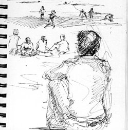 komieke met illuistratie